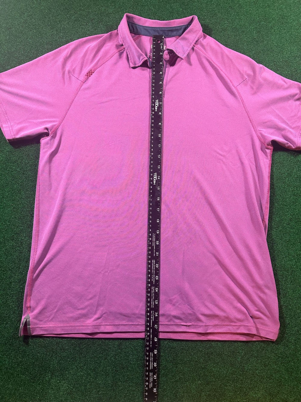 RHONE Men's Bright Pink Athletic Polo - Picture 6 of 8
